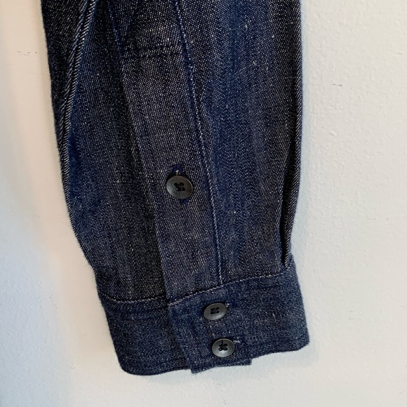 COURSHOP  Unique long lightweight jacket . Blue and grey Cotton.Size :S - Picture 7 of 8